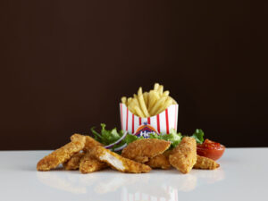 Hot ‘N’ Spicy Chicken Strips 55g